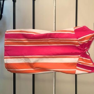 Reversible mini dress Hawaiian/stripes vintage